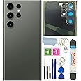 Galaxy S23 Ultra Back Glass Cover Housing Door Replacement for Samsung Galaxy S23 Ultra 5G Back Glass Cover with Pre-Install Tapes (Not Suitable for S23 / S23+ Plus) (Green)