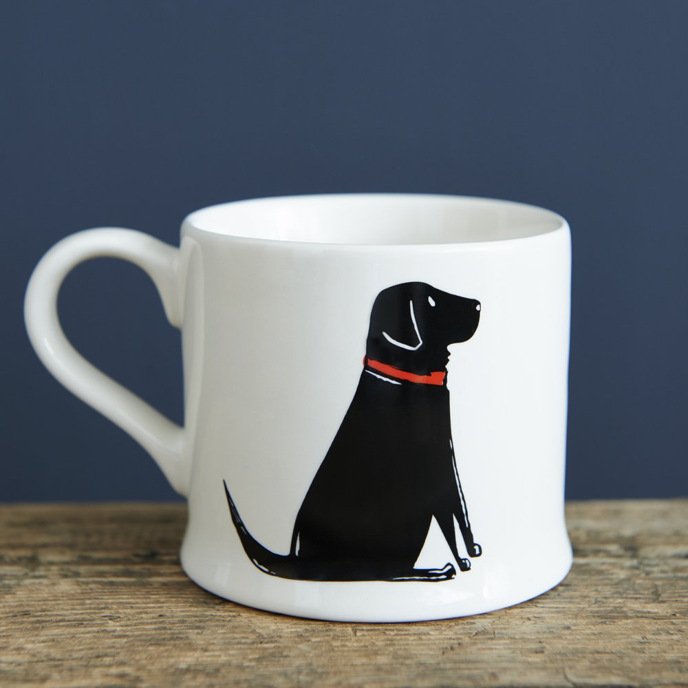 Sweet William Black Labrador Mug (single lab)