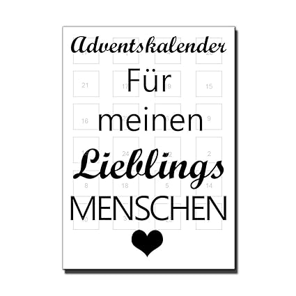 Adventskalender Für Meinen Lieblingsmenschen Amazonde