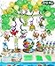 273 Pack Dinosaur Party Supplies Set Serves 16, Dinosaur Birthday Favors Packs Includs Spoons, Plates, Tablecloth, Cups, Straws, Napkins, Invitation cards, Candy Box, Banner, Toys