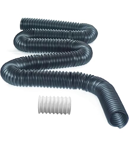 Prestantious Flexibles Fallrohr-Erweiterungsrohr – 30,5x30,5 Cm, Innendurchmesser 5,1 Cm, Dehnbar Von 0,7 Bis 2,5 M