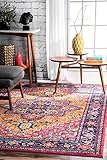 nuLOOM Vonda Fancy Persian Accent Rug, 2' x 3', Orange, 0