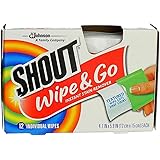 Shout Wipe & Go Instant Stain Remover Wipes 12 ea (Pack of 2)