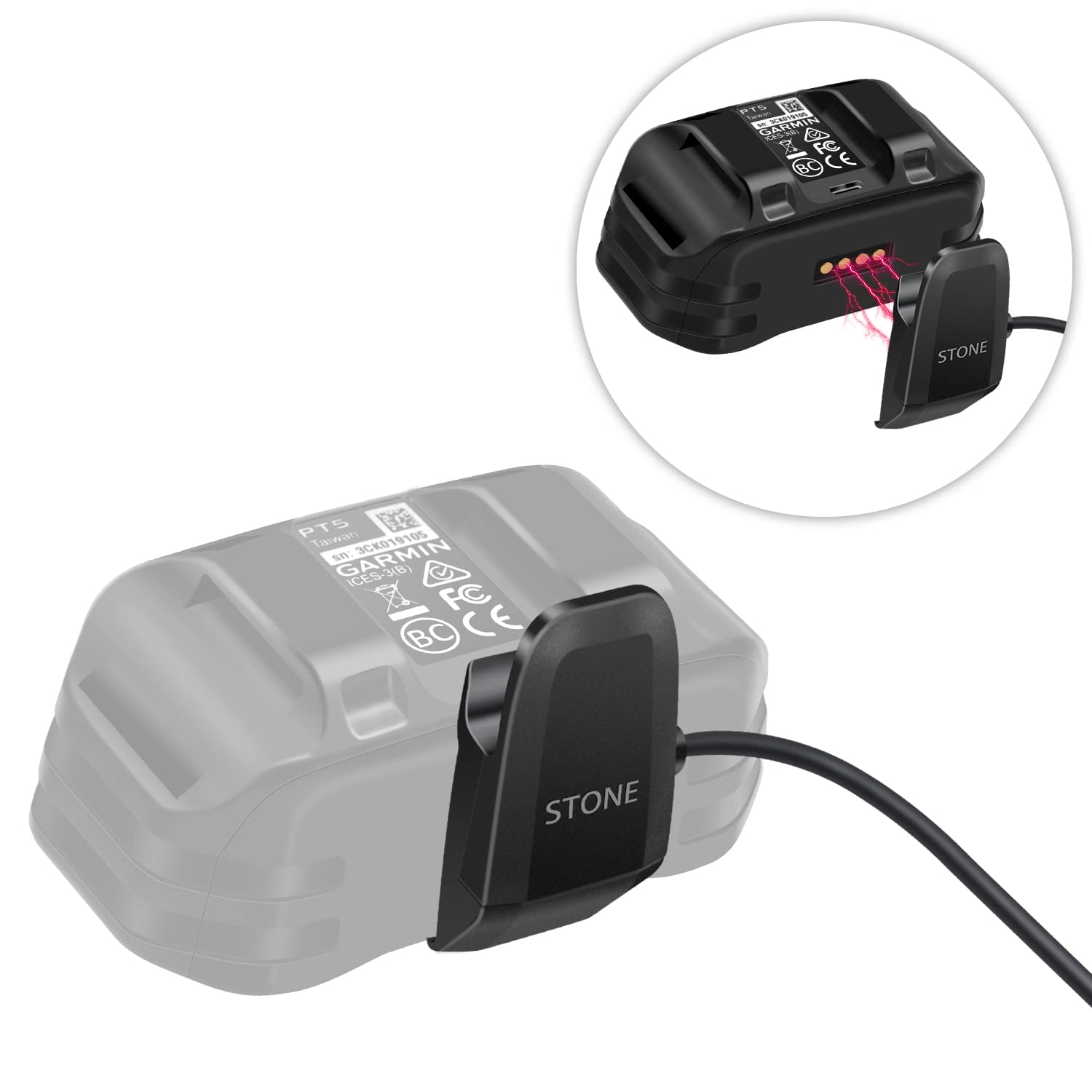 Charging Clip Charger for Garmin TT15Mini T5Mini TB10 PT10 PT6 for Garmin Sport PRO Collar Shock Dog E Collar (1)