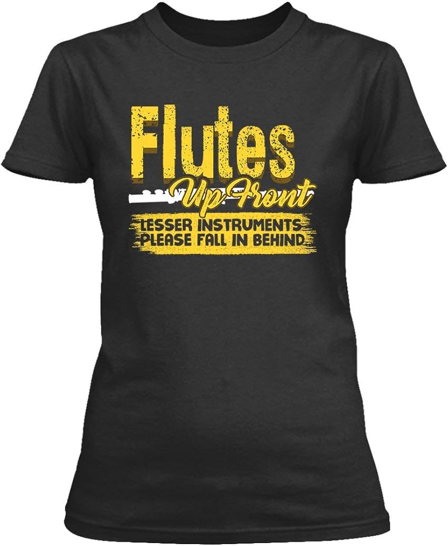 Flutes Up Front Ladies T Shirts Design for You Clothing