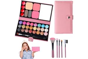 V-TiNG Kids Makeup Kit for Girls with Makeup Brush Set Maquillage Enfant Fille Makeup Palettes for Girl Princess Role Playing