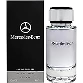 Mercedes Benz Cologne for Men - 4 Fl Oz - Eau De Toilette Perfume Spray for Man - Woody & Musky Scent - Luxury Long Lasting Fragrance with Notes Of Violet leaves, Cascalone & Vetiver