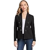 Jones New York Women's Petite Stretch Faux Double-Breasted Blazer