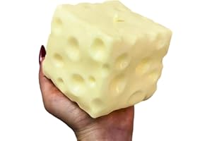 Big Cheese S-quishy,Squi-Shy Cheese Sugar Cube Squ-ishy Sensory Toy, Slow-Rebound Shapeable Squeeze Ball Sensory Fidget Toy R