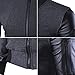 Neleus Men's Leather Sleeves Slim Fit Varsity Jacket Letterman Jacket,221,Black,L,Asia 3XL