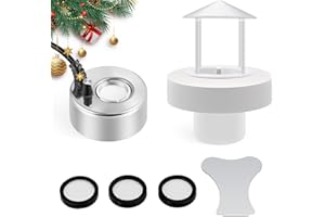 Mxmoonant 350ml/H Ultrasonic Mist Maker Fogger Metal Atomizer with Removable Splash Guard for Water Fountain Pond Pot Rockery Sink