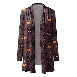 HUCHPI Womens Lightweight Sweaters Cardigan Ruffle