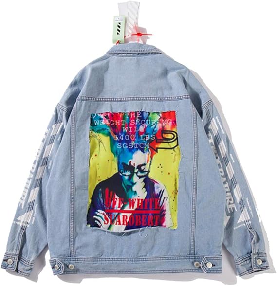 Amazon Off White オフホワイト ジャケット メンズ デニムジャケット Gジャン カッコいい ブルゾン アウター カジュアル 並行輸入品 コート ジャケット 通販