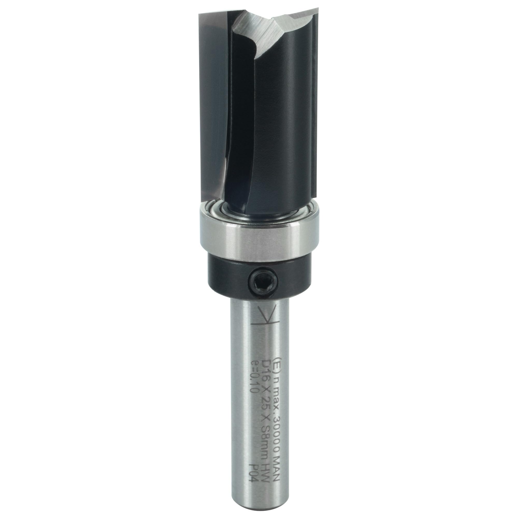 ENT 11656 Trimming Cutter Tungsten Carbide TC, Shank (S) 8 mm, Diameter (D) 16 mm, NL 25 mm, SL 32 mm, GL 62 mm, with Ball Bearing โ image 1