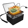 [90W Faster] Portable Oven, 110V 90W Portable Food Warmer Personal Portable Oven Mini Electric Heated Lunch Box for Reheating