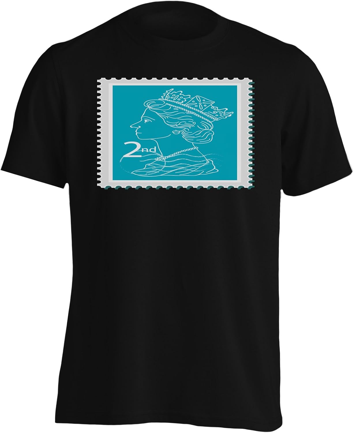 New UK Post Stamp Retro Men's TShirt l899m Amazon.co.uk Clothing