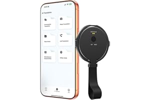 Diydeg AI Language Translator Device, 146 Instant Translator Magnetic Phone Stand Real Time Translation Device for Travel Mee