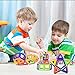 Mini Butterballe 56 Pcs Magnetic Building Blocks Tile Set, STEM Educational Learninig Toys for Kids, Magnet Stacking Blocks Preschool Construction Kits for Toddler