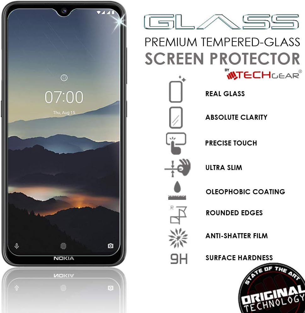 TECHGEAR 2 Pack GLASS Edition Screen Protector for Nokia 7.2 - Image 3