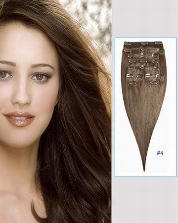 Amazon Com Europe Hair 5a 22 5 5oz 11pcs Thick 4 Chocolate