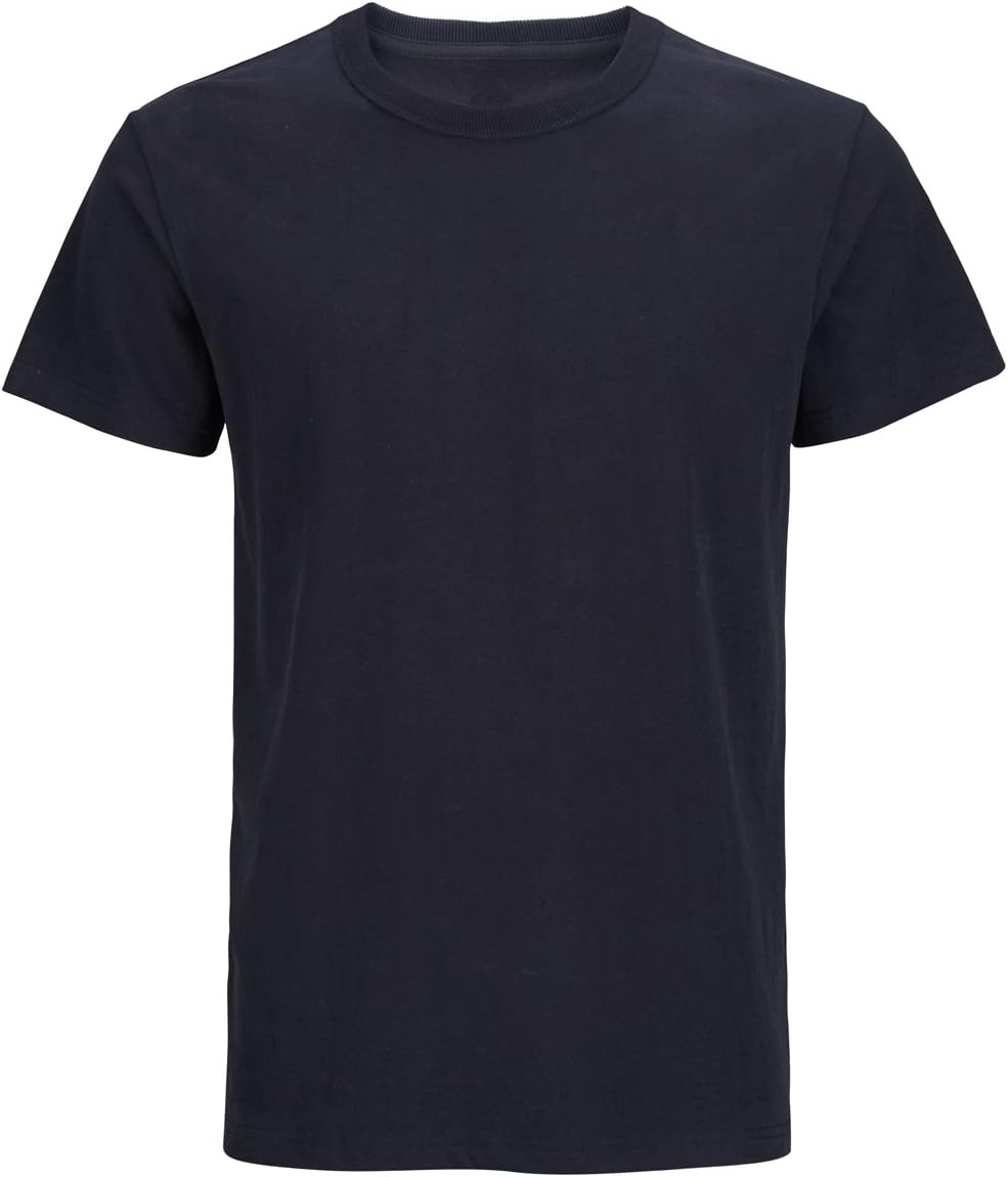 COSAVOROCK Men's Heavyweight Soft Cotton Short Sleeve Crewneck T-Shirts