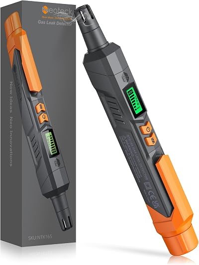 Neoteck Gas Leak Detector Portable Natural Gas Detector Audible Visual Alarm