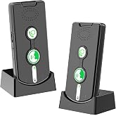 2 Way Wireless Intercom System for Home, 1/2 Mile, Full Duplex 2-Way Radio Hands Free, Rechargeable, 120H Standby,Volume Control - Room to Room, Elderly Care, Indoor Outdoor,Use for Business, Offices