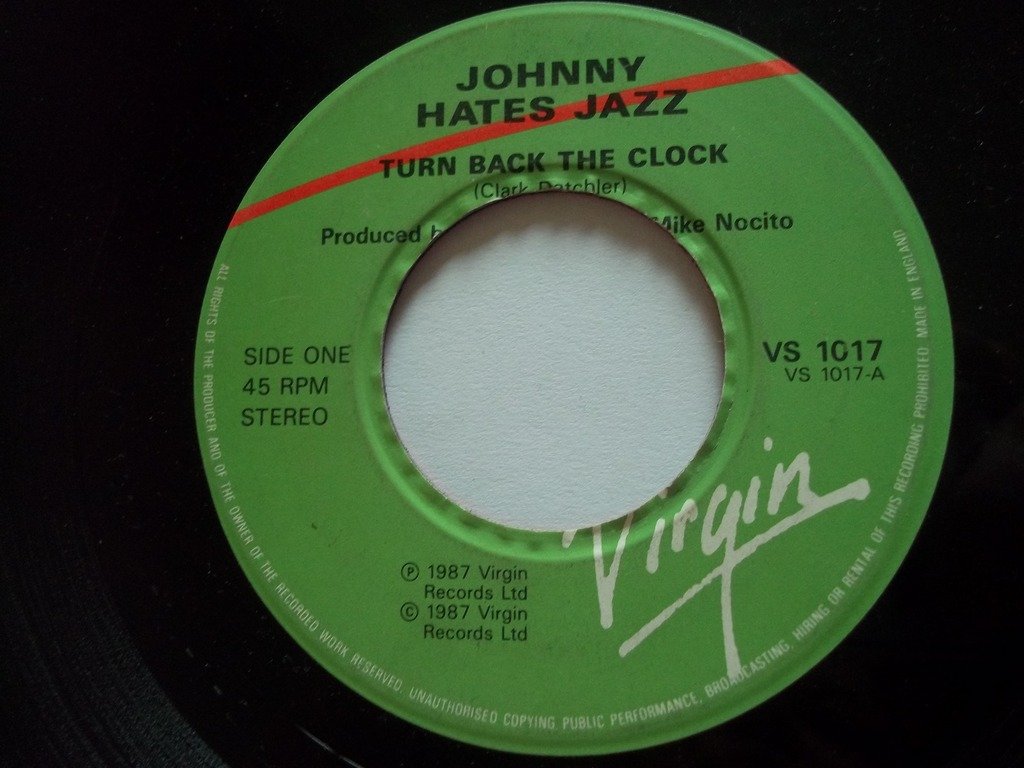  Johnny Hates Jazz Turn Back The Clock 12 inch vinyl Music