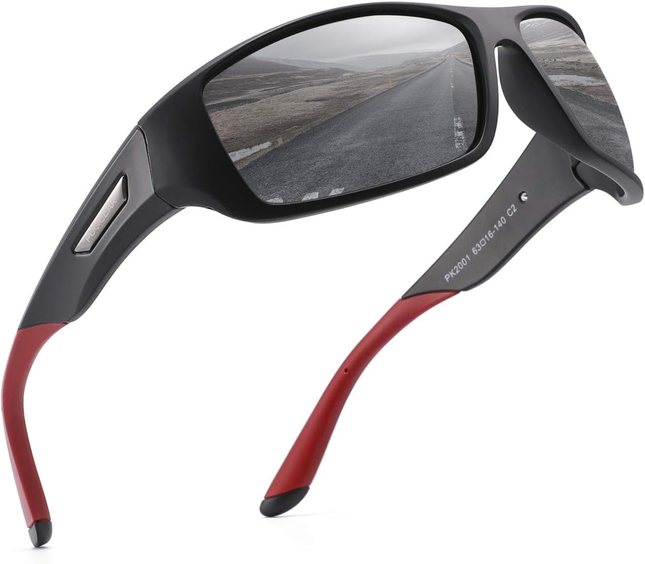 PUKCLAR Polarised Sports Sunglasses for Men Women Running Cycling Fishing Driving Golf Tr 90 Unbreakable Frame
