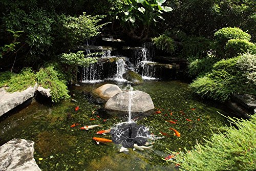 Solar Fountain Pump, Outdoor Solar Powered Bird Bath Water Fountain Pump Solar Sprinkler Fountain for Pool Garden Aquarium - Thumbnail 2