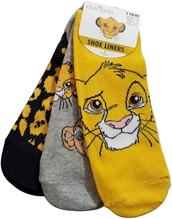 Licensed Disney Le Roi Lion Simba Lot De 3 Paires De Chaussettes Pour Chaussures Taille 37 42 Amazon Fr Vetements Et Accessoires