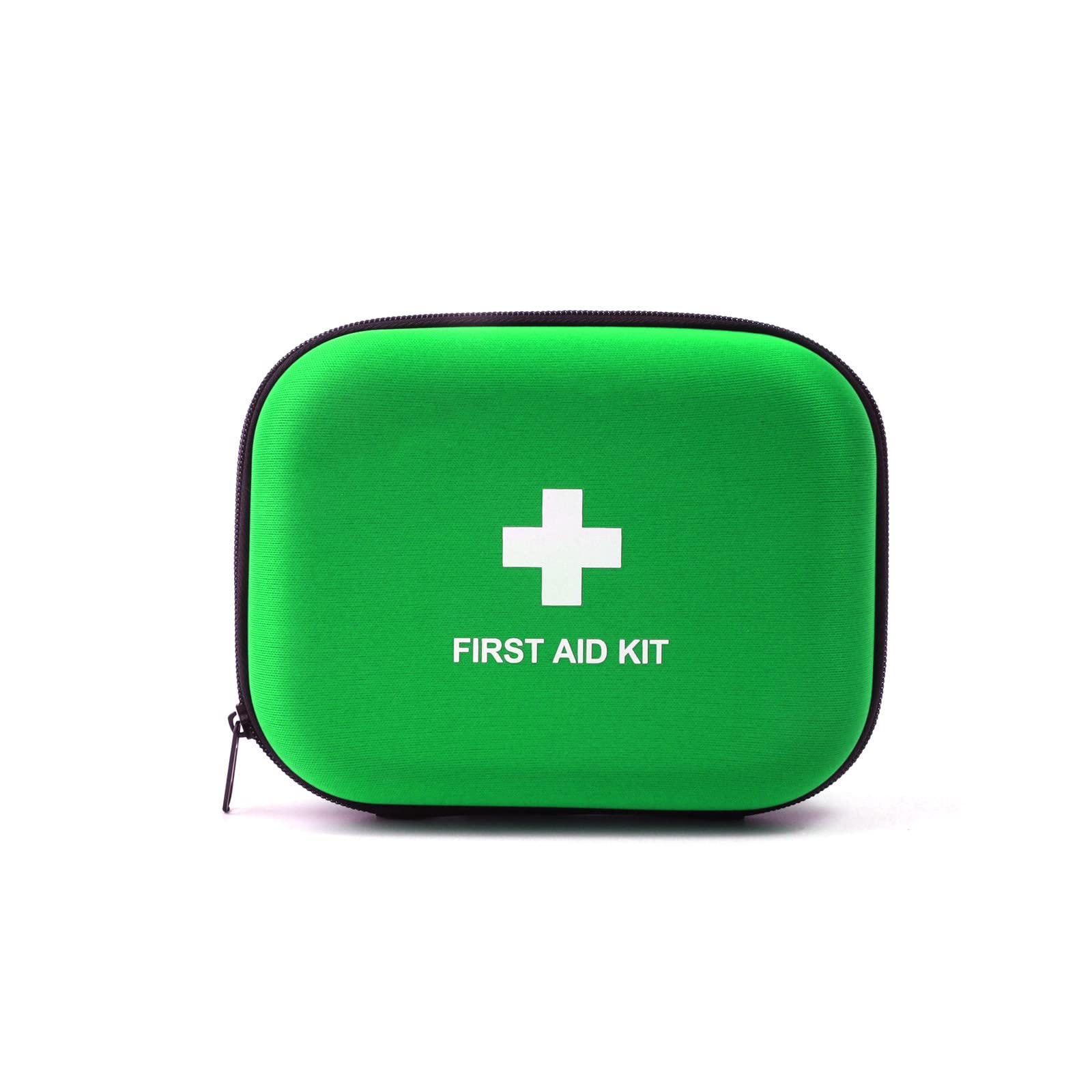 Jipemtra First Aid Hard Case - Empty EVA Shell Medical Case for Home Health Emergency Responder, Camping, Outdoors (Green Row)
