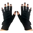 ManiGlovz - The Original UPF 50+ UV Light Protective Nail Gloves | Gel Manicure Gloves and Anti UV Fingerless Gloves for Women | Can be Used as Sun Protection Gloves for Driving | Black Magic