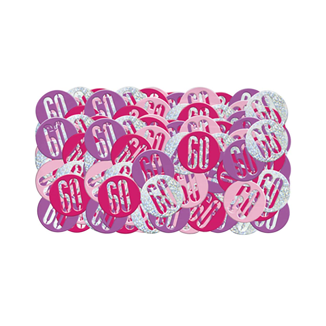 Unique 83851 Pink Number Age 21 Cutout Confetti-5 oz 1 Pack, Age