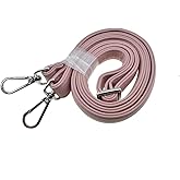 HAHIYO Adjustable Smooth Pink Leather Purse Chain Strap Length 31.5-55.1 Inch Silver Hardware for Shoulder Cross Body Sling Purse Replacement Comfortable 0.71 Inch Wide 4.7mm Extra Thick 1 Pack