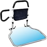 HuaQue Bed Rails for Elderly Adults Safety, Foldable Bed Guard Rails, Assist Bar for Seniors Fit King/Queen/Full/Twin Size, Gifts for Seniors, Adjustable Heights & Storage Pocket