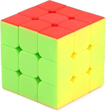 DELTRO Stickerless - 3X3X3 Teaching Turn Special Puzzle Cube , Multi Color