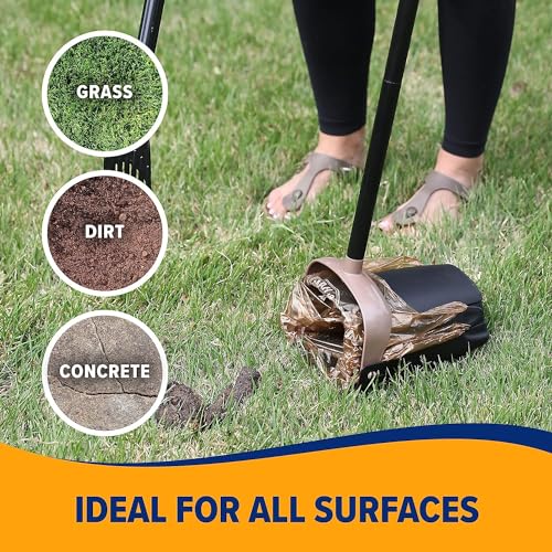 Arm & Hammer Pooper Scooper Swivel Bin & Rake Dog Poop Scooper with