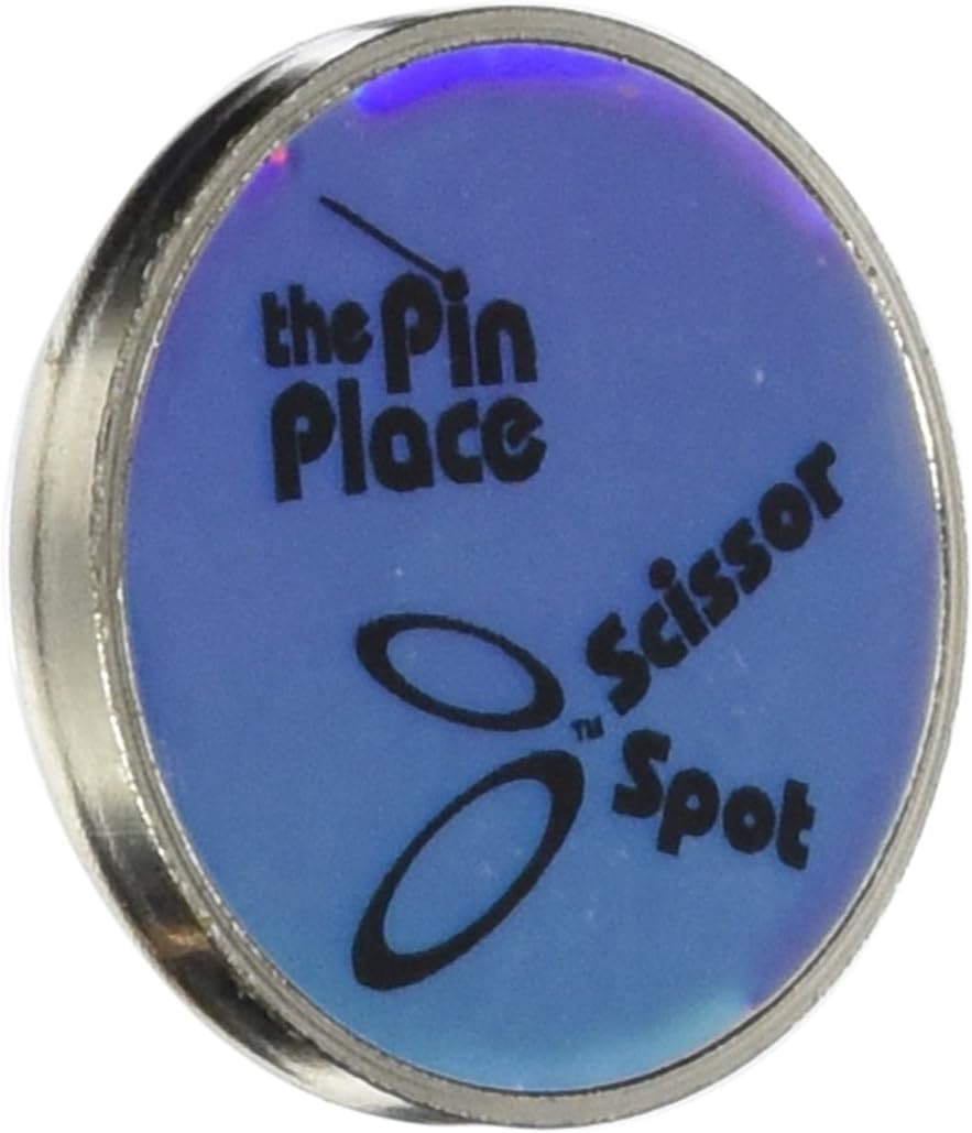 Blue Feather Scissor Spot/Pin Place Magnetic Holder