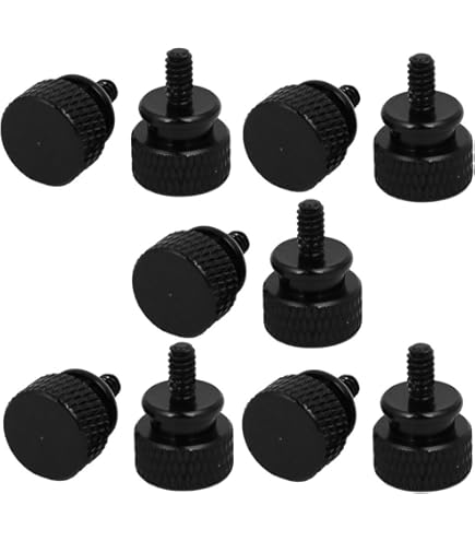 Uxcell Knurled Thumb Screws, M3x5mm Brass Shoulder Bolts Grip Knobs