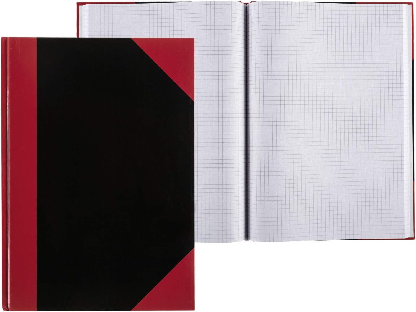 IDENA 10094 - Notebook A6 FSC Mix, 96 Sheets DIN A4 Kariert, Red/black - Image 4