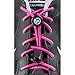 Sport Freak USA No Tie Shoelaces | Elastic and Reflective Laces with Lock for Athletes, Adults and Kids | Replacement Shoe Strings for Running, Tennis and Golf (Pink)
