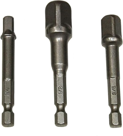 Set 4 Adattatori Per Bussole A Cricchetto - Converti 1/4, 3/8, 1/2" In Acciaio Resistente - Foto 6