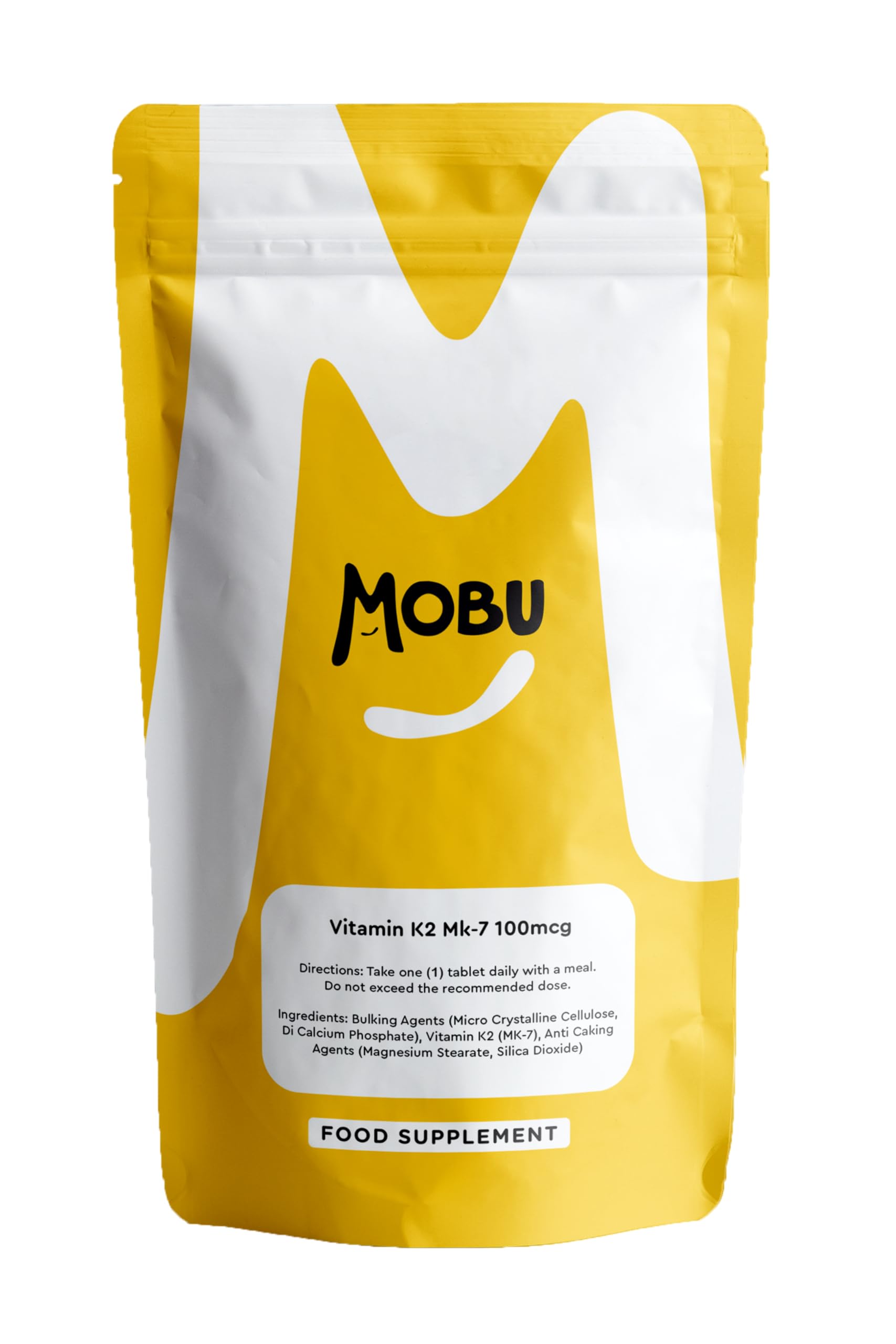 Vitamin K2 MK-7 100mcg 120 Tablets | Healthy Bones, Muscle Function & Immune Support Supplement | Vegan | GMP Approved | Letterbox Friendly | MOBU UK