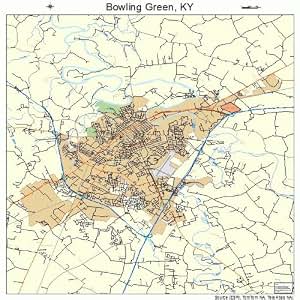 Amazon.com: Large Street &amp; Road Map of Bowling Green, Kentucky KY ...