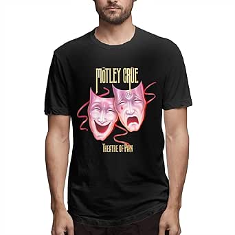 Amazon.com: SHGDI Motley Crue Theatre of Pain 1 Men's Short Sleeve T-Shirt Black: Clothing