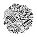 Breezypals Stickers, Laptop Stickers Car Motorcycle Bicycle Luggage Decal Graffiti Patches Skateboard Sticker Pack (Black Stickers 100Pcs)