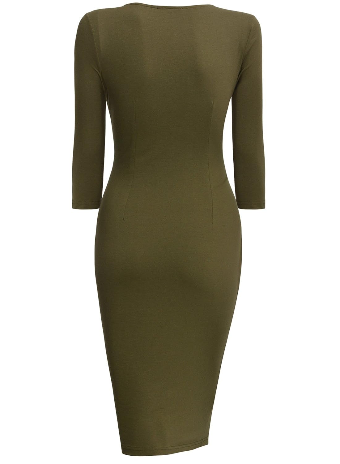 REPHYLLIS Women 3/4 Sleeve Striped Wear to Work Business Cocktail Pencil Dress REPHYLLIS Women 3/4 Sleeve Striped Wear to Work Business Cocktail Pencil Dress