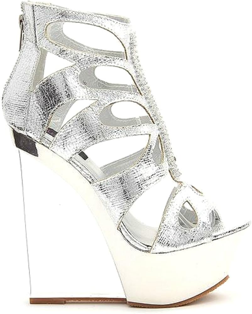 amazon clear wedge heels