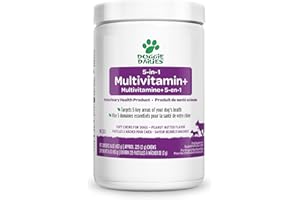 Doggie Dailies 5 in 1 Multivitamin for Dogs - 225 Soft Chews - Dog Multivitamin for Skin and Coat Health, Joint Health, Impro